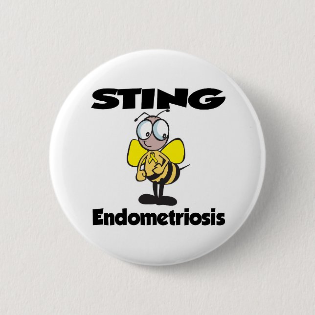 Bóton Redondo 5.08cm Endometriose STING (Frente)