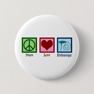 Bóton Redondo 5.08cm Endoscopia do Peace Love