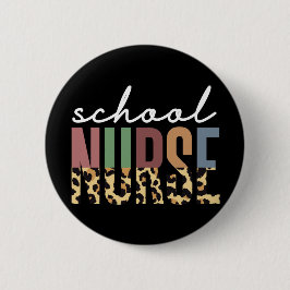 Bóton Redondo 5.08cm Enfermeira da escola cheetah Enfermeira dons
