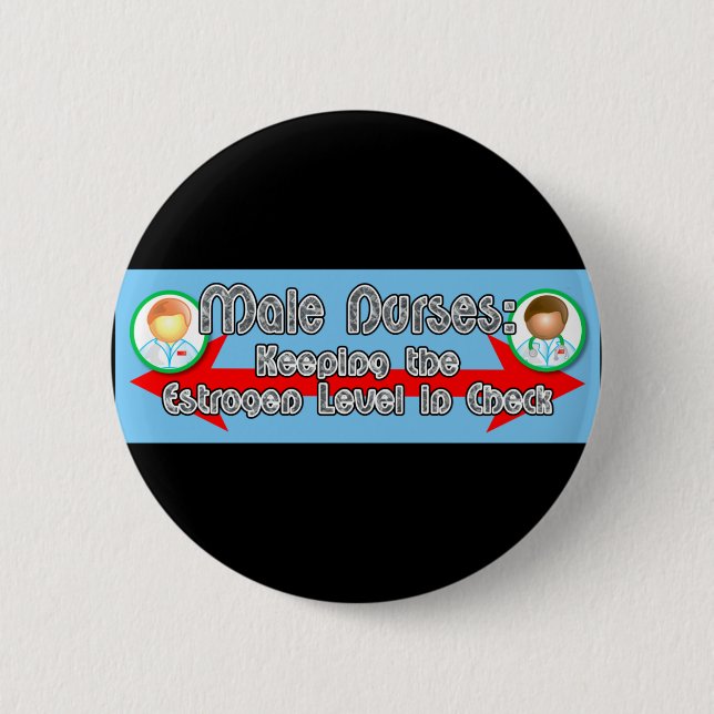 Bóton Redondo 5.08cm Enfermeiras do homem: (Frente)