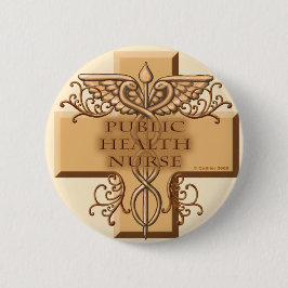 Bóton Redondo 5.08cm Enfermeiro de Saúde Pública