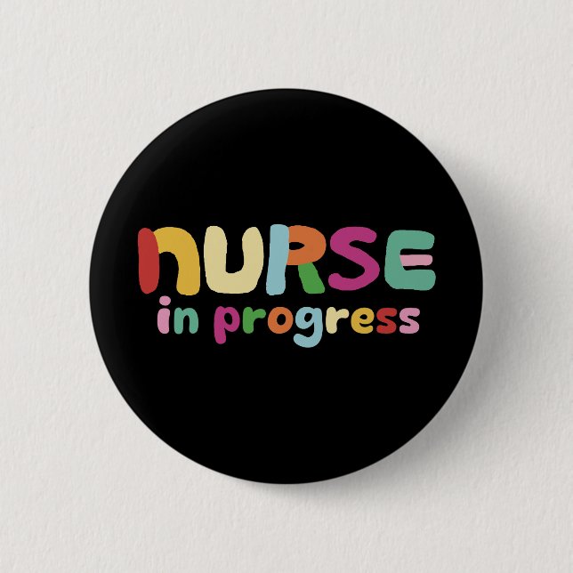 Bóton Redondo 5.08cm Enfermeiro Em Andamento (Frente)