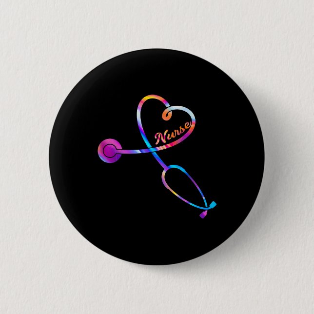 Bóton Redondo 5.08cm Enfermeiro Estetoscópio Pulsação Ekg Enfermagem Es (Frente)