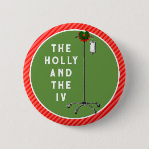 Bóton Redondo 5.08cm Enfermeiros de Natal