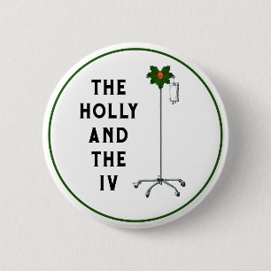 Bóton Redondo 5.08cm Enfermeiros de Natal