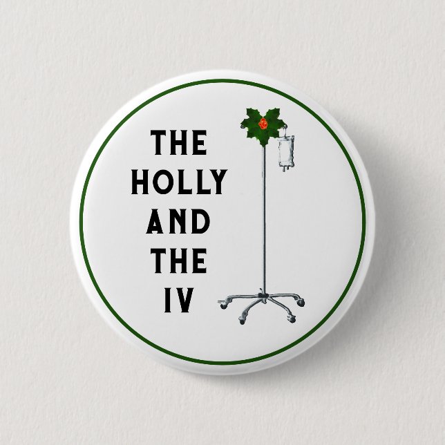 Bóton Redondo 5.08cm Enfermeiros de Natal (Frente)