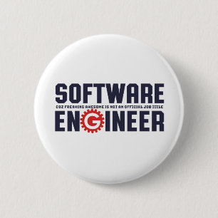 Bóton Redondo 5.08cm Engenharia engraçada de humor de Engenheiro de sof