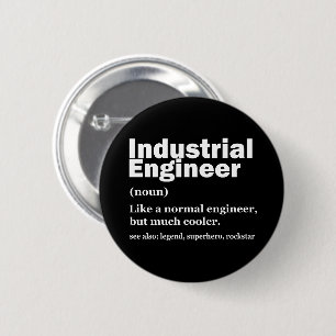 Bóton Redondo 5.08cm Engenharia Industrial Engenheiro Engraçado