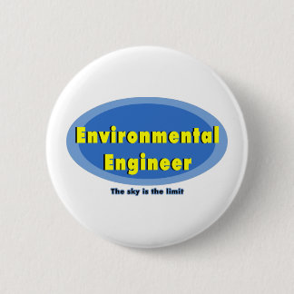 Bóton Redondo 5.08cm Engenheiro Ambiental Oval Azul