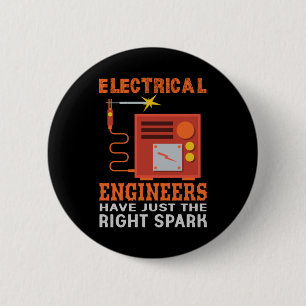 Bóton Redondo 5.08cm Engenheiros Elétricos De engenheiro Têm Apenas A