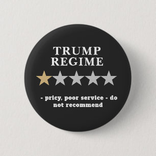 Bóton Redondo 5.08cm Engraçado Anti-Trump Rever Humor Político