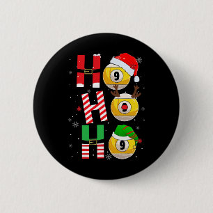 Bóton Redondo 5.08cm Engraçado Bilhar de Natal Ho Ho Ho Xmas Correspond