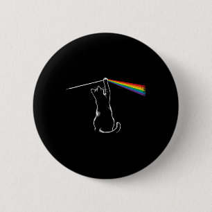Bóton Redondo 5.08cm Engraçado Cat Rock Música Presente Mulheres Homens