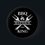 Bóton Redondo 5.08cm Engraçado CHURRASCO Grill Mestre Personalizado Bar<br><div class="desc">Engraçado CHURRASCO Grill Mestre Personalizado Barbecue Melhor</div>
