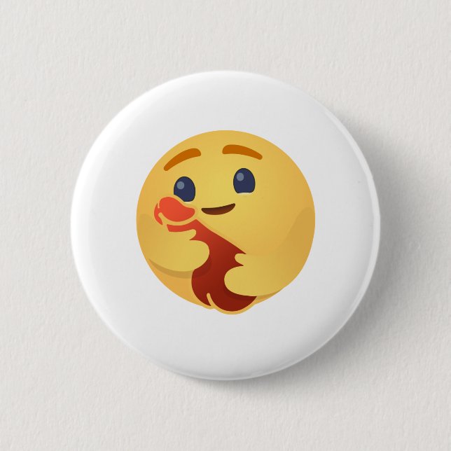 Bóton Redondo 5.08cm Engraçado Emojis Facebook (Frente)