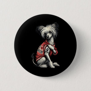 Bóton Redondo 5.08cm Engraçado Eu Amo A Mãe Tatuando Chinês Crestou A M