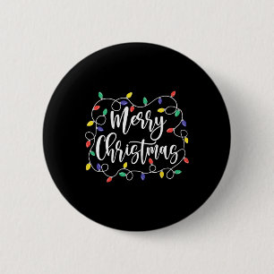 Bóton Redondo 5.08cm Engraçado Feliz Natal Luzes Xmas Homens Mulheres