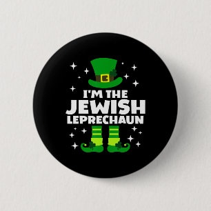 Bóton Redondo 5.08cm Engraçado Irlandês, Leprechaun Feliz São Patricks