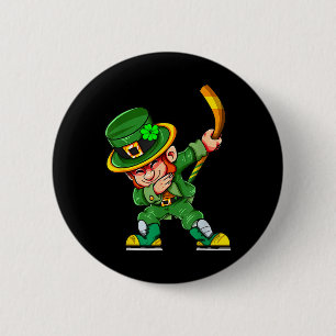 Bóton Redondo 5.08cm Engraçado Leprechaun Jogue Dia de São Patrício de