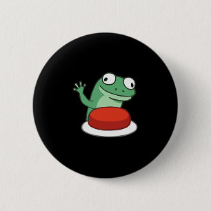 Bóton Redondo 5.08cm Engraçado Lizard Button Meme