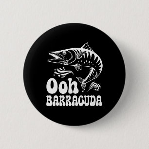 Bóton Redondo 5.08cm Engraçado Ohh Rracuda Pescar Música Rock Me Empres