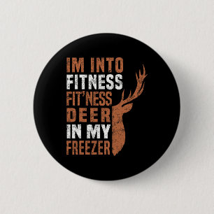 Bóton Redondo 5.08cm Engraçado Pai Hunter Estou na Malhação Deer Freeze