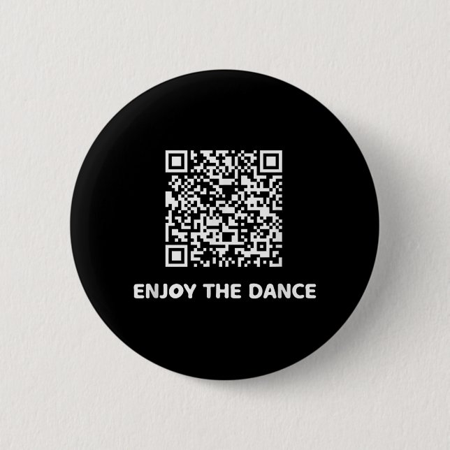 Bóton Redondo 5.08cm Engraçado Qr Trump Dancing Interative Code (Frente)