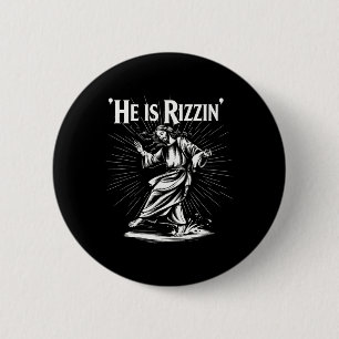 Bóton Redondo 5.08cm Engraçado Quebrar Legal Rizz Vibe Ele É Rizzin Jes