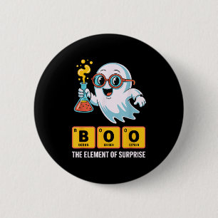Bóton Redondo 5.08cm Engraçado Química Fantasma Boo Elemento Da Surpres