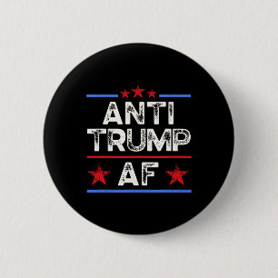 Bóton Redondo 5.08cm Engraçado Retro Anti-trump Af, Anti Fascismo, Pro