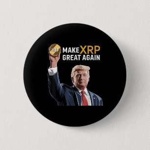 Bóton Redondo 5.08cm Engraçado Trump Torne O Excelente Xrp Novamente Cr