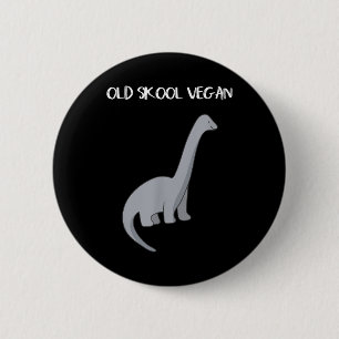 Bóton Redondo 5.08cm Engraçado Vegan T Shirt Com Imagem De Dinossauro