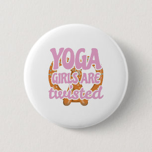 Bóton Redondo 5.08cm Engraçado Yoga Cotação Gift Yoga Raparigas São Dom