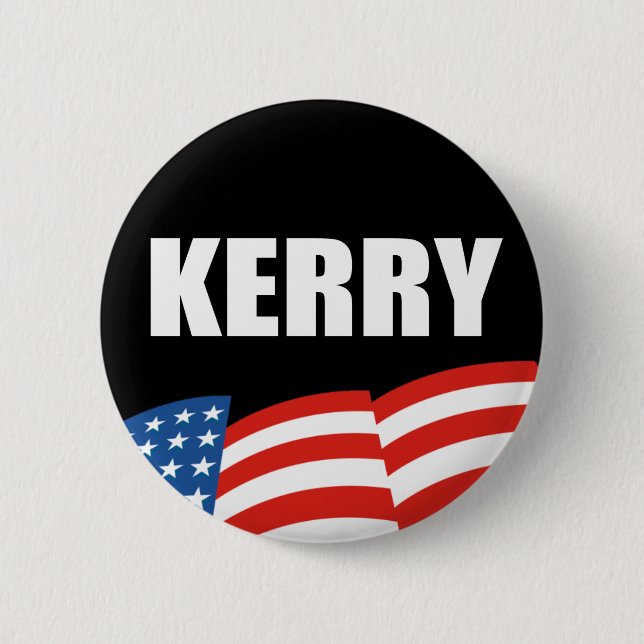 Bóton Redondo 5.08cm Engrenagem da eleição de JOHN KERRY (Frente)