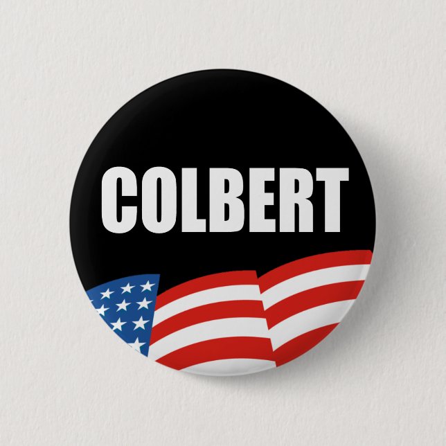 Bóton Redondo 5.08cm Engrenagem da eleição de STEPHEN COLBERT (Frente)