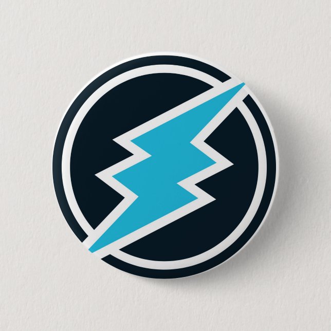 Bóton Redondo 5.08cm Engrenagem de Electroneum (Frente)