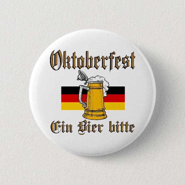 Bóton Redondo 5.08cm Engrenagem de Oktoberfest (Frente)