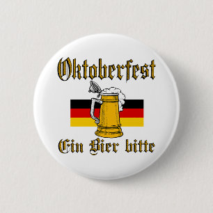 Bóton Redondo 5.08cm Engrenagem de Oktoberfest