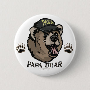 Bóton Redondo 5.08cm Engrenagem nova do dia dos pais do urso da papá