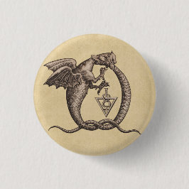 Bóton Redondo 5.08cm Enxofre e dragões de Mercury
