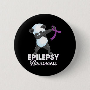 Bóton Redondo 5.08cm Epilepsia Consciência Mês Dabbing Panda Epilepsy A