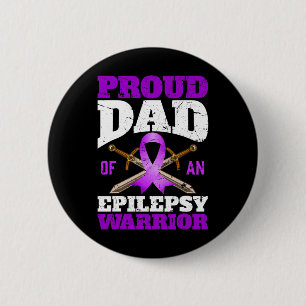 Bóton Redondo 5.08cm Epilepsia Consciência Mês Orgulho Pai De Epilepsia