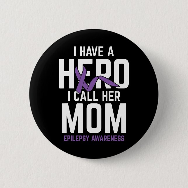 Bóton Redondo 5.08cm Epilepsia Sensibilização Epilepsia Epilepsia Pati (Frente)