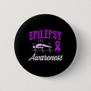 Bóton Redondo 5.08cm Epilepsia Sensibilização Sobrevivência do Guerreir