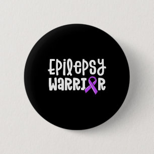 Bóton Redondo 5.08cm Epilepsy Warrior Kids Purple Ribbon Awarness