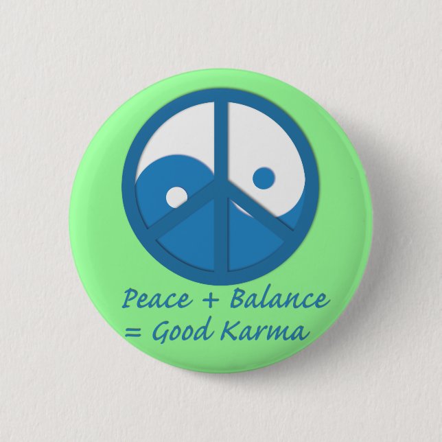 Bóton Redondo 5.08cm Equação para o Bom Karma (Frente)