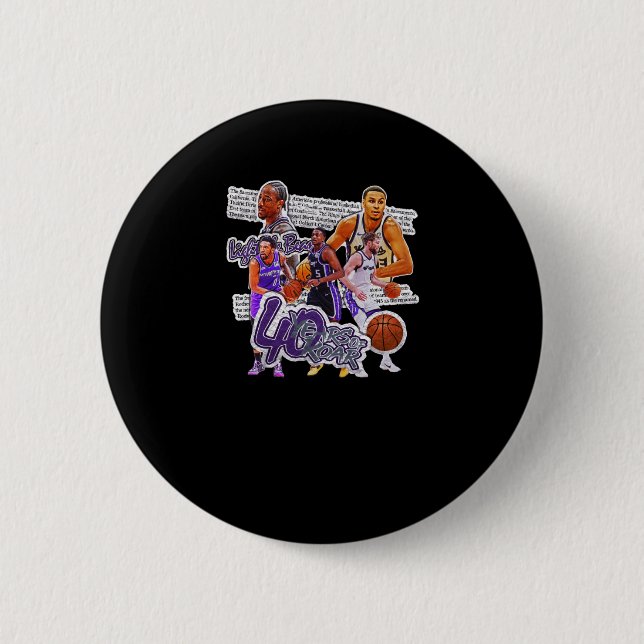Bóton Redondo 5.08cm Equipe de basquetebol (Frente)