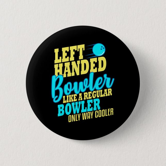Bóton Redondo 5.08cm Equipe de Diversão de Bowler na Esquerda da bolich (Frente)