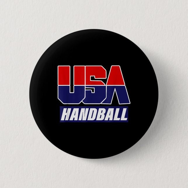 Bóton Redondo 5.08cm Equipe de Handebol 2021 EUA (Frente)