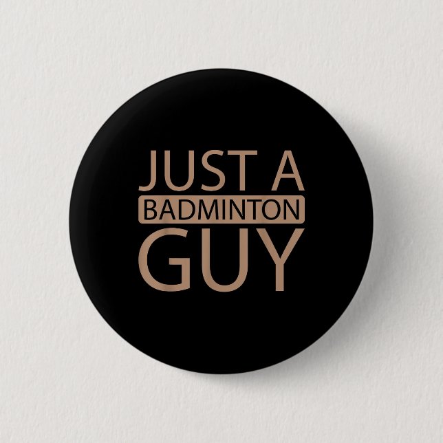 Bóton Redondo 5.08cm Equipe de Peteca de Badminton - Jogador Só Um G de (Frente)